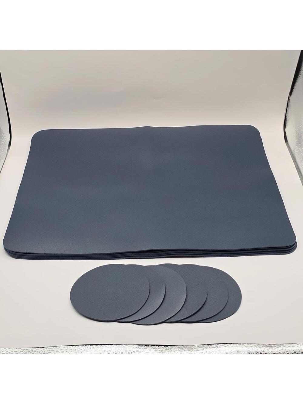 Bacgnyer Placemats and Coasters Set of 6 Blue